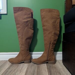 Brown Over-the-Knee Boots
